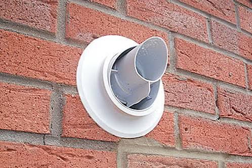External wall flue
