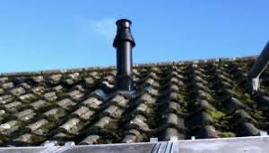 Pitched roof flue